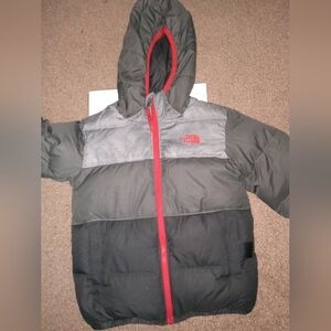 The North Face Kids Puffer Jacket - Black and Gray